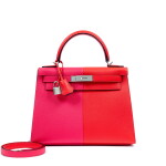 Rouge De Coeur and Rose Extreme Epsom Casaque Kelly 28 Sellier Palladium Hardware, 2021