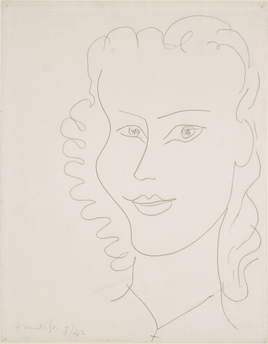 View full screen - View 1 of Lot 43. Portrait de Simone Monette Vincent.