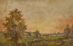 A landscape near Dedham at sunset