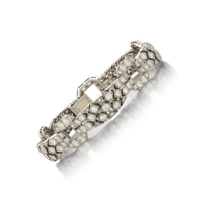 View full screen - View 1 of Lot 148. Diamond bracelet, circa 1920s.
