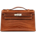Fauve Matte Mississippiensis Alligator Kelly Pochette Palladium Hardware, 2008
