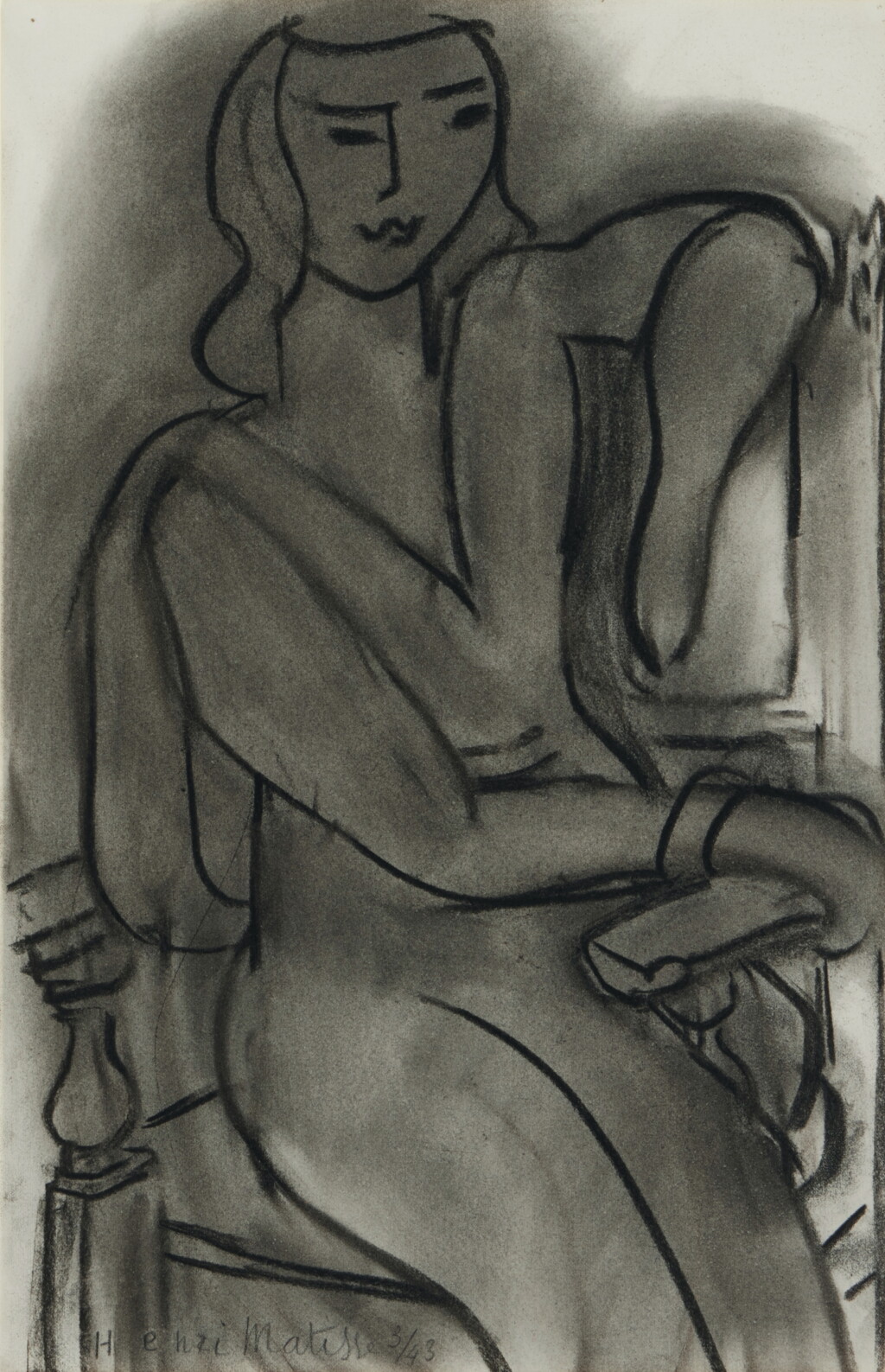 View full screen - View 1 of Lot 7. Femme assise.
