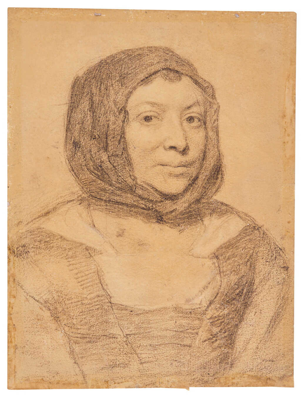 View full screen - View 1 of Lot 10. Portrait of Mrs John Hoskins (d. before 1653).