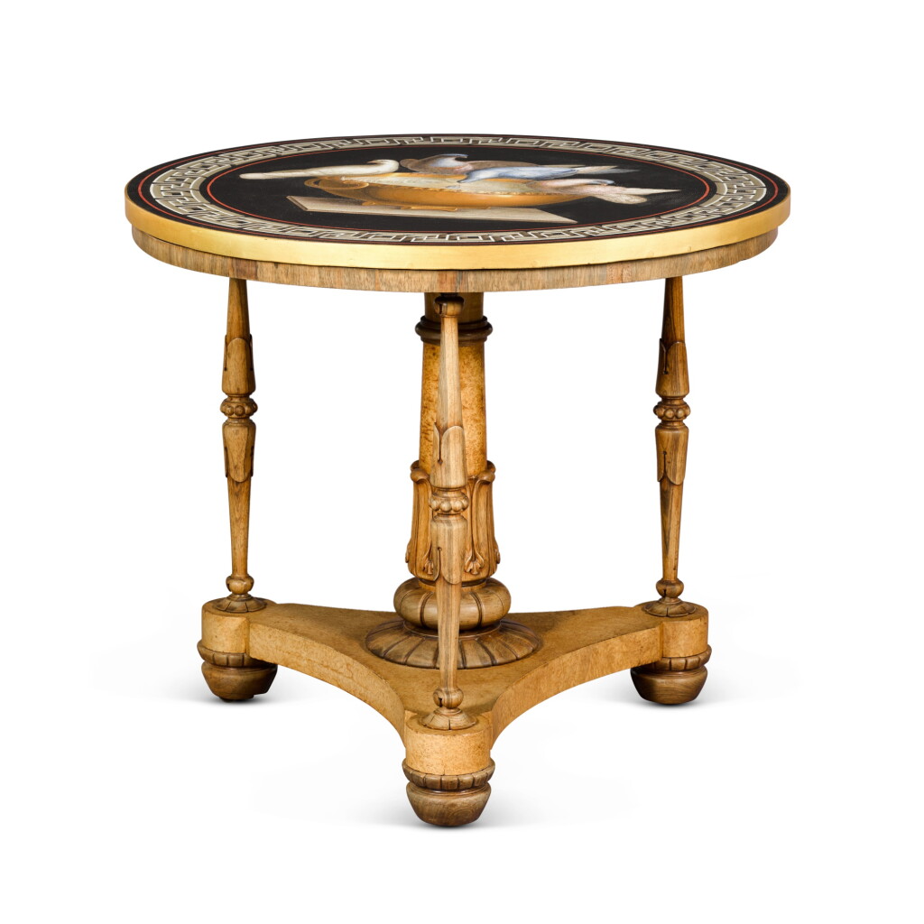 View full screen - View 1 of Lot 131. An Italian micromosaic table top, Rome, early 19th century.