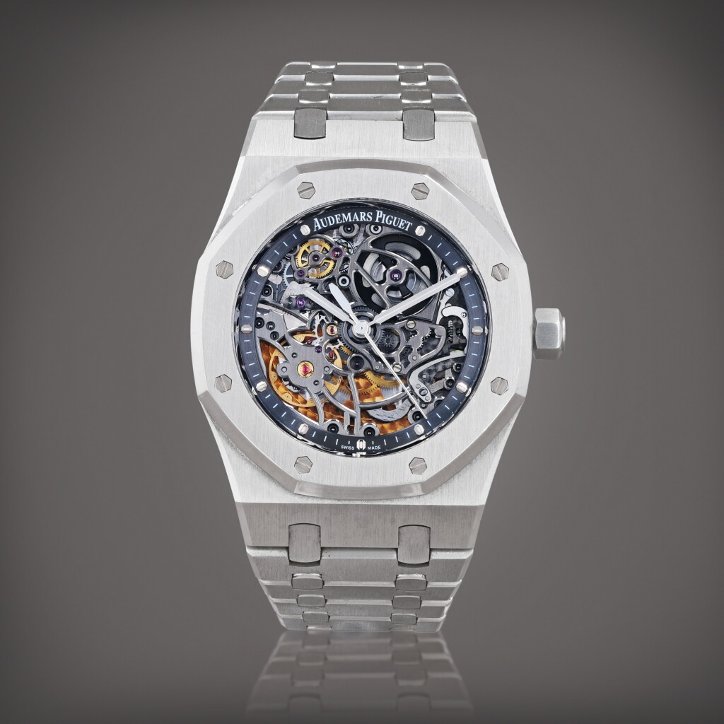 View full screen - View 1 of Lot 423. Royal Oak, reference 15305ST.OO.1220ST.01 Montre bracelet squelette en acier | Stainless steel skeletonized wristwatch with bracelet Vers 2011 | Circa 2011.