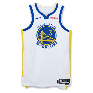 View full screen - View 1 of Lot 28. Chris Paul Golden State Warriors 'Debut' 2023-2024 Kia NBA Tip-Off Game Worn Jersey.