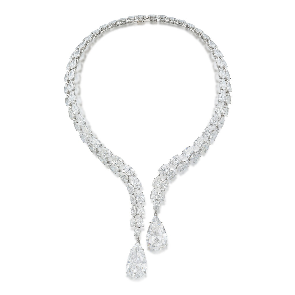 View full screen - View 1 of Lot 78. A Magnificent Diamond Necklace.