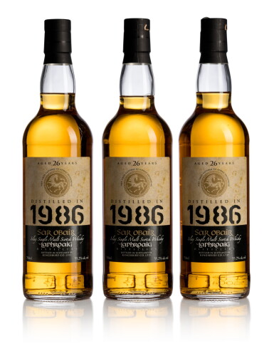 View full screen - View 1 of Lot 266. Laphroaig Kinsbury Sar Obair 26 Year Old 55.2 abv (3 BT70).