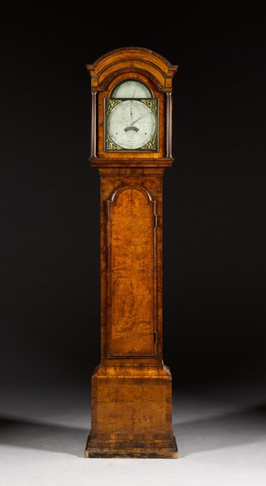 View full screen - View 1 of Lot 16. A very fine and important month-going walnut longcase regulator, John Harrison and John Jefferys, London, circa 1748.
