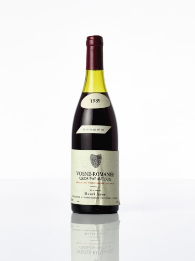 View full screen - View 1 of Lot 5072. Vosne Romanée, Cros Parantoux 1989 Henri Jayer (1 BT).