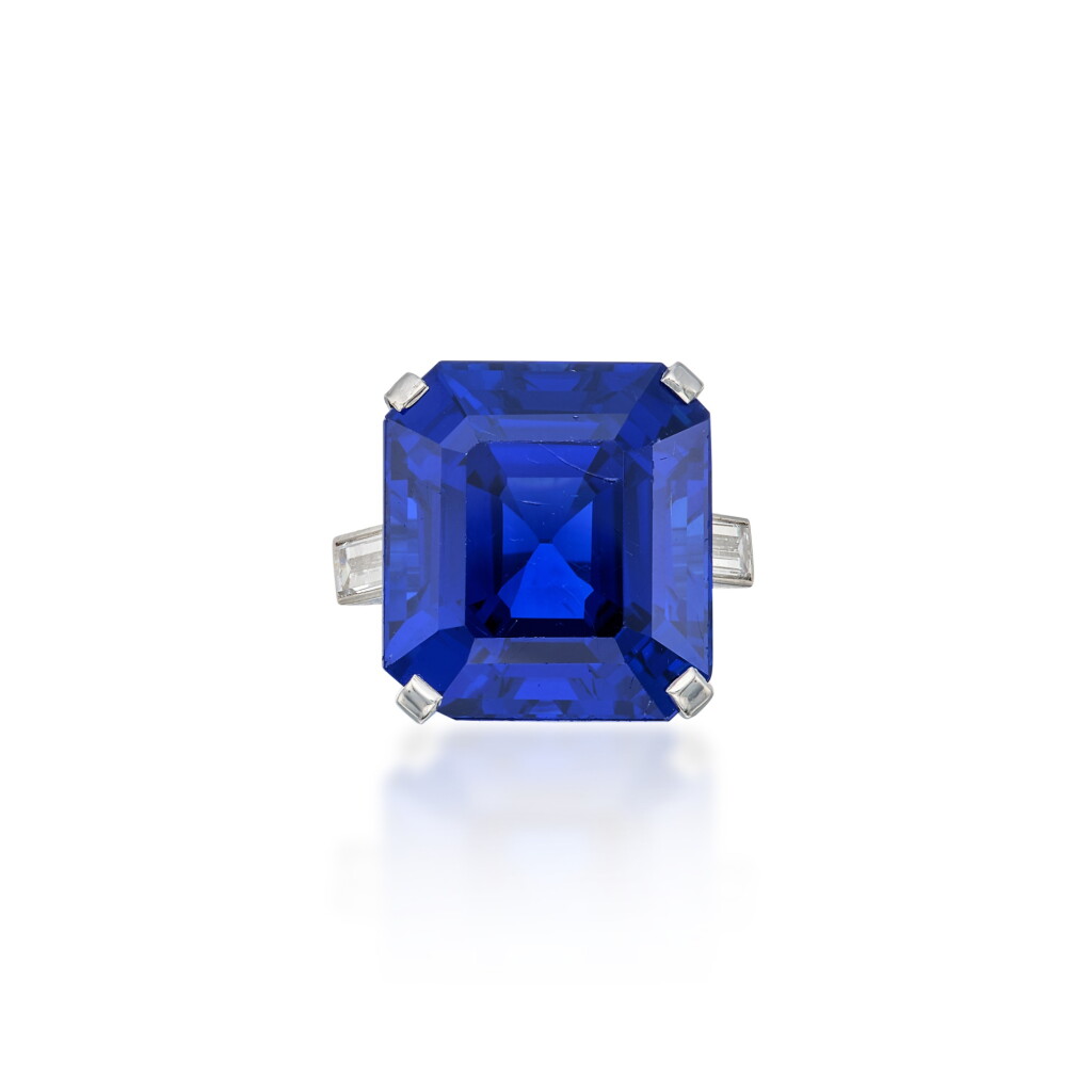 View full screen - View 1 of Lot 58. An Extraordinary Sapphire and Diamond Ring.