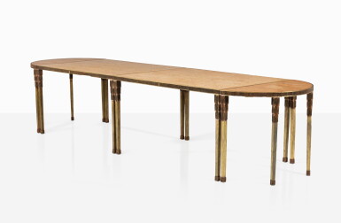 View full screen - View 1 of Lot 100. Table modulable Pieds Tuiles .