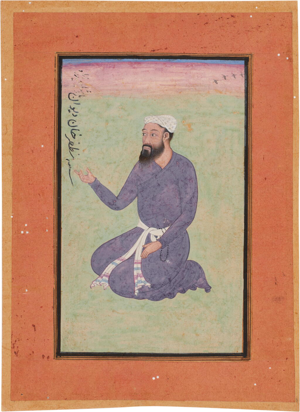 View full screen - View 1 of Lot 564. Muzaffar Khan, attributed to Bhagavan, India, Mughal, circa 1577-80.