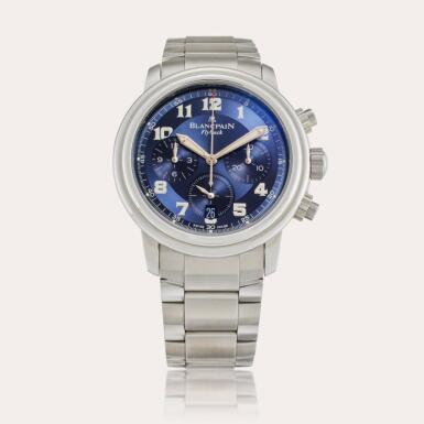 View full screen - View 1 of Lot 250. Reference 2185F-1130-7 Léman Flyback Chronograph | A stainless steel flyback chronograph automatic wristwatch with date and bracelet, Circa 2000.