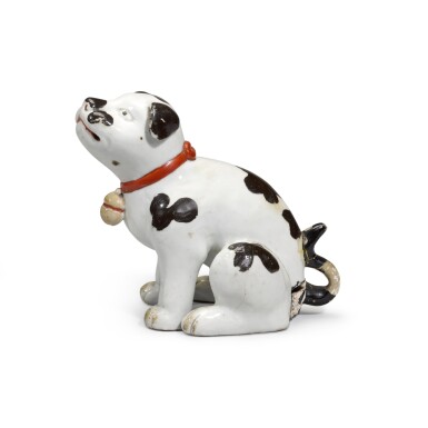 View full screen - View 1 of Lot 13. An Arita model of a puppy | Edo period, late 17th century.