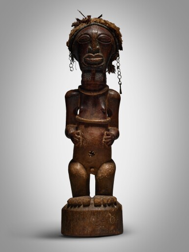 View full screen - View 1 of Lot 44. Songye Power Figure, Democratic Republic of the Congo.