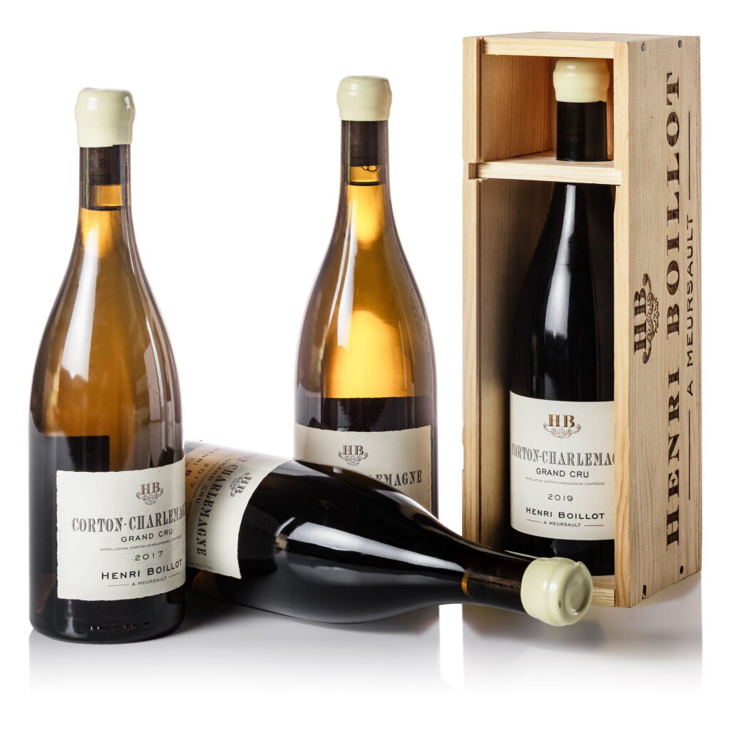 View full screen - View 1 of Lot 317. Corton Charlemagne 2017/2019 Domaine Henri Boillot (4 BT).