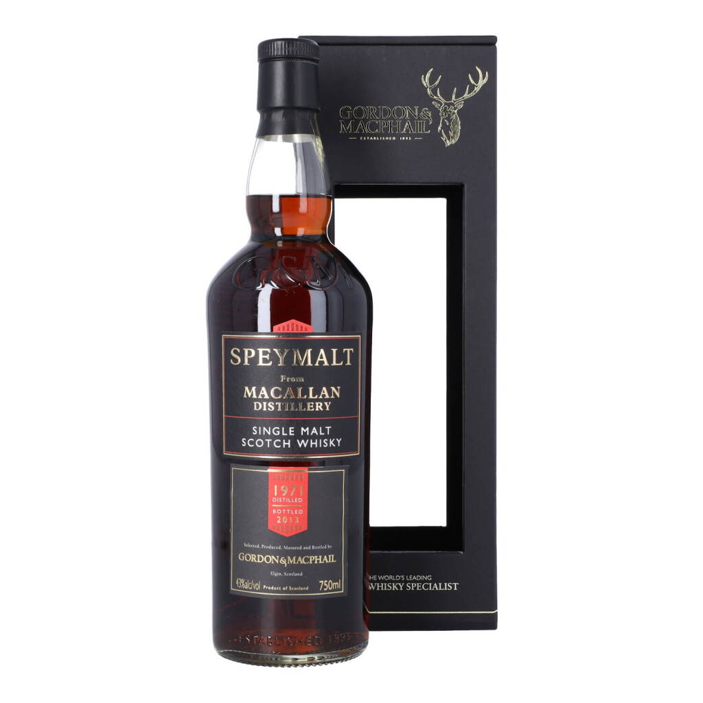 View full screen - View 1 of Lot 5031. Macallan Gordon & MacPhail Speymalt 41 Year Old 43.0 abv 1971 (1 BT75).