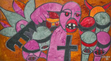 View full screen - View 1 of Lot 84. ERNESTO SHIKHANI | A CHAVE DE PAPA PARA AFRIKA (THE POPES KEY FOR AFRIKA).