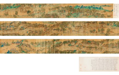 View full screen - View 1 of Lot 200. Anonyme Qing Ming Shang He Tu Dynastie Qing | 仇英(款) 清明上河圖 | Anonymous Qing Ming Shang He Tu.