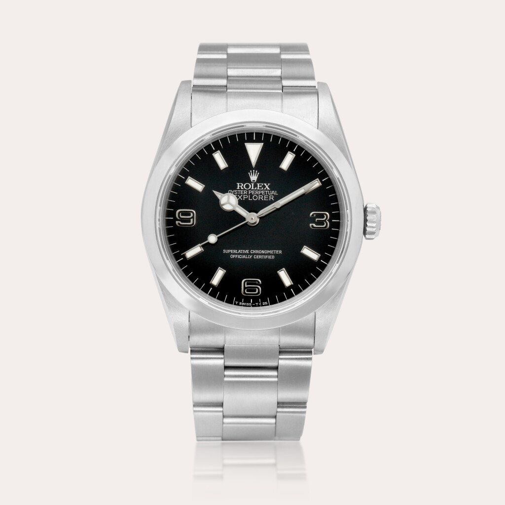 View full screen - View 1 of Lot 2101. Explorer "Blackout", Reference 14270 | A stainless steel wristwatch with bracelet, Circa 1990.