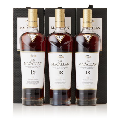 View full screen - View 1 of Lot 9351. The Macallan 18 Year Old Sherry Oak 2022 Release 43.0 abv NV (3 BT70).
