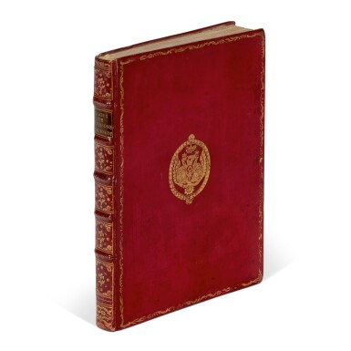 View full screen - View 1 of Lot 159. Laborde, Choix de chansons, Paris, 1773, red morocco with arms of Tsar Paul I.