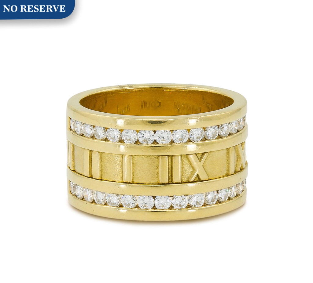 View full screen - View 1 of Lot 17. TIFFANY & CO. | GOLD AND DIAMOND 'ATLAS' RING.