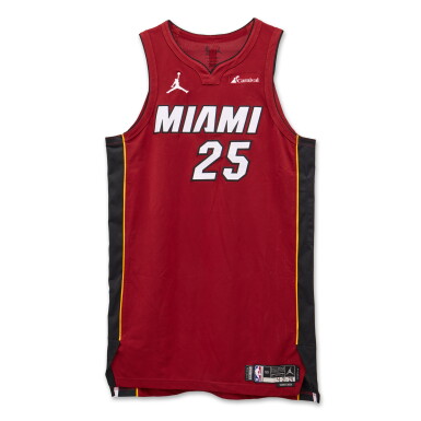 View full screen - View 1 of Lot 201. Orlando Robinson Miami Heat 2024 NBA Playoffs Eastern Conference Round 1 Game Worn Statement Edition Jersey | Game 1.