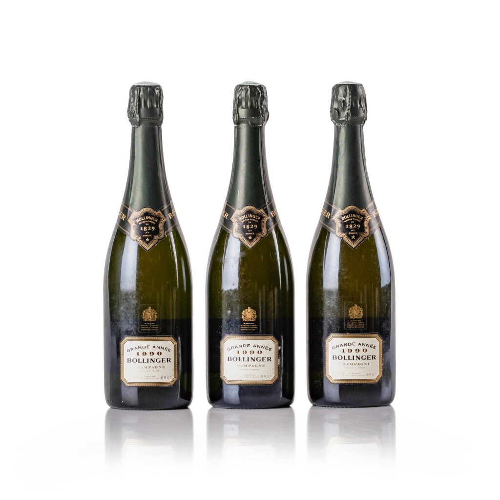 View full screen - View 1 of Lot 471. Bollinger Grande Année 1990 (3 BT).