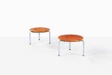 View full screen - View 1 of Lot 78. Paire de tabourets PK 33 .