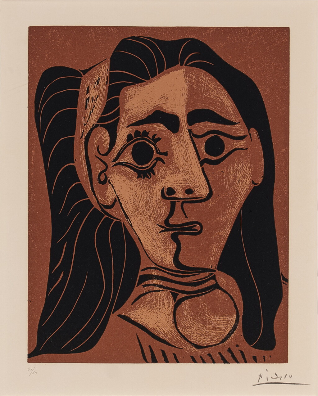 View full screen - View 1 of Lot 141. Jacqueline au bandeau II (Bloch 1080; Baer 1297).