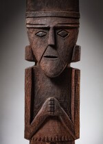 Statue en bois, Côte Sud, circa 1200-1450 ap. J-C. | South Coast Wood Ancestor Figure, circa AD 1200-1450