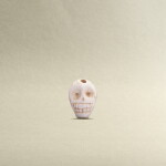 A rare white pottery skull-form whistle, xun, Eastern Han - Six dynasty | 東漢至六朝 白陶頭骨形塤