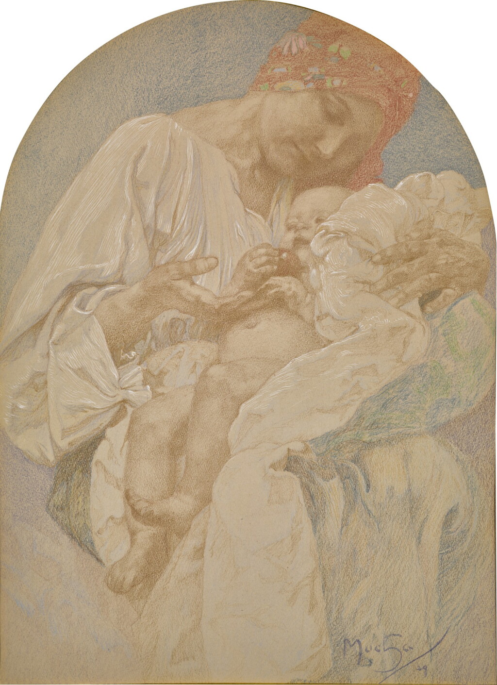 View full screen - View 1 of Lot 33. Mother and Child.