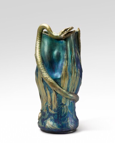 View full screen - View 1 of Lot 330. Serpent Vase.