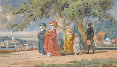 View full screen - View 1 of Lot 6. The Sweet Waters of Asia, Constantinople.