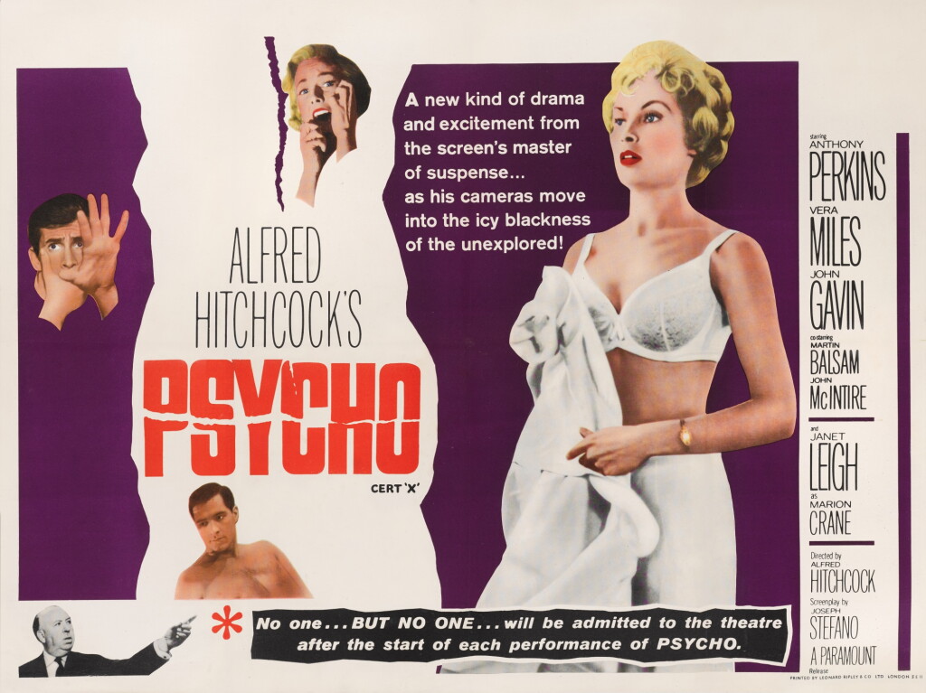 View full screen - View 1 of Lot 100. Psycho (1960), style A poster, British.