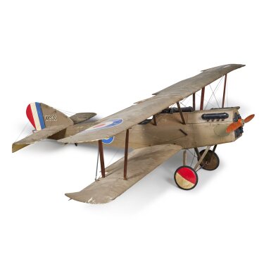 View full screen - View 1 of Lot 711. A Model of a Biplane from WWI, Probably British.
