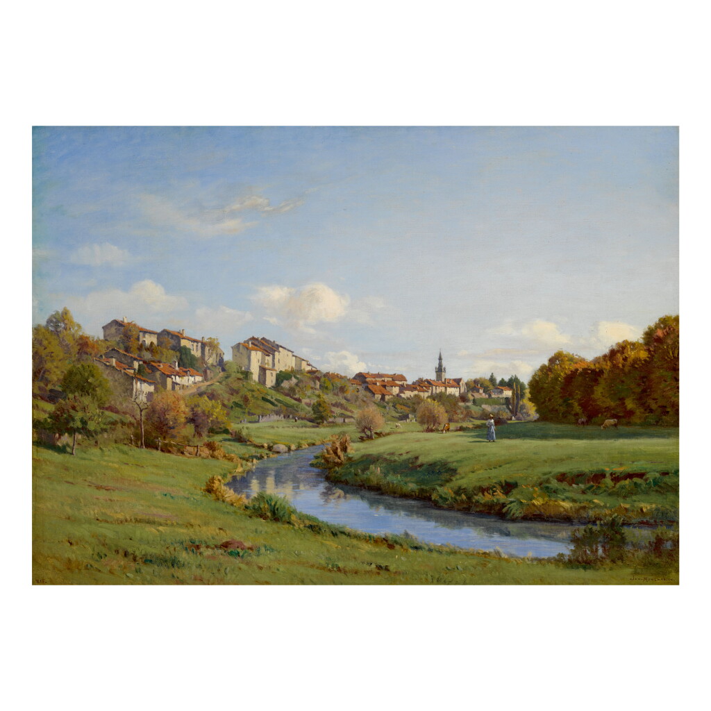 View full screen - View 1 of Lot 21. JEAN FERDINAND MONCHABLON | BORDS DE L'APANCE À CHATILLON.