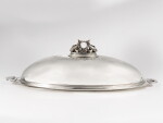 A Danish Silver Lobster Platter, Cover, and Mazarine, No. 335C, Designed by Johan Rohde for Georg Jensen Silversmithy, Copenhagen, 2015