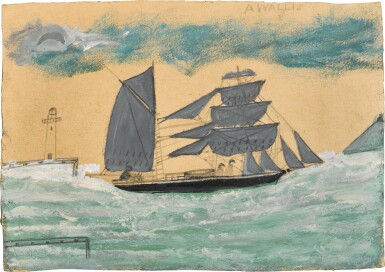 View full screen - View 1 of Lot 150. Schooner, Piers and Land.