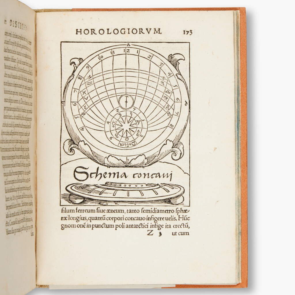 View full screen - View 1 of Lot 7. Munster, Sebastian | Compositio horologiorum, Basel, 1531, frist edition Hans Holbein the Younger.