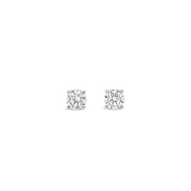 View full screen - View 1 of Lot 60. PAIR OF DIAMOND STUDS, EACH WEIGHING 0.40 CARAT.