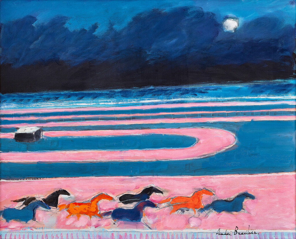 View full screen - View 1 of Lot 151. André Brasilier 安德烈・布拉吉利 | Courses en nocturne 夜間賽馬.