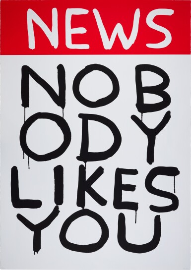 View full screen - View 1 of Lot 269. Untitled (News: Nobody Likes You).