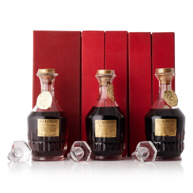 View full screen - View 1 of Lot 6549. Hennessy VSOP Cognac Crystal Decanter 80 proof NV (3 BT70).