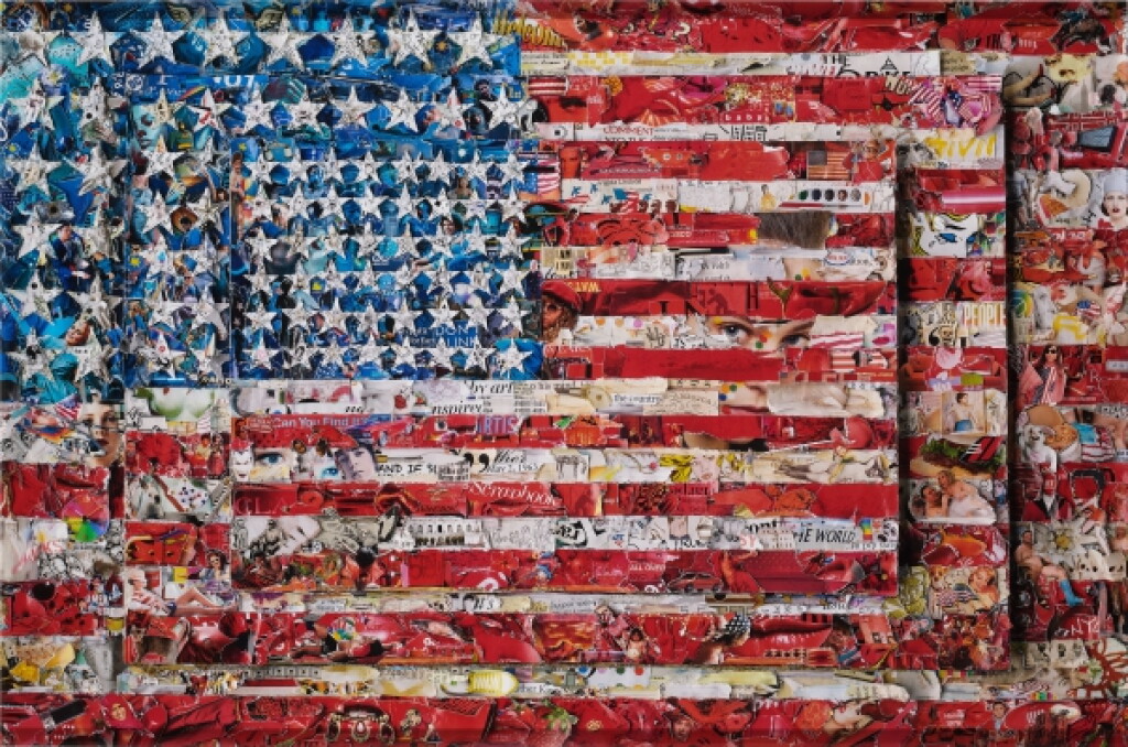 View full screen - View 1 of Lot 213. Three Flags, after Jasper Johns.