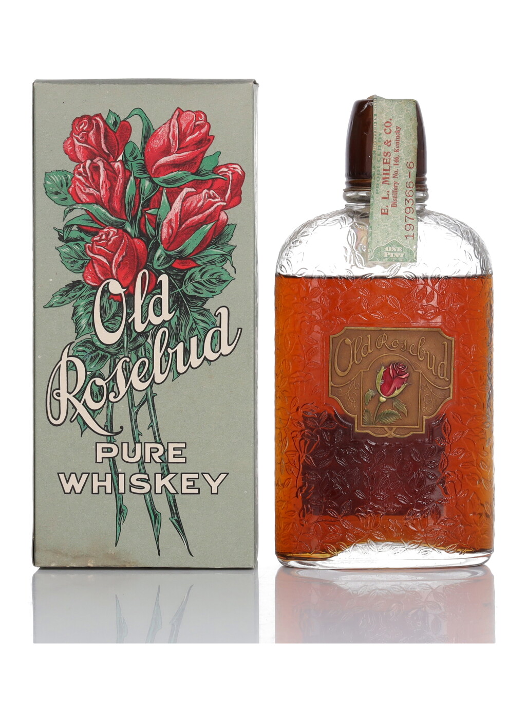 View full screen - View 1 of Lot 268. Old Rosebud 100 Proof 1916 (1 Pint).