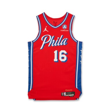 View full screen - View 1 of Lot 168. Caleb Martin Philadelphia 76ers 2024-2025 Emirates NBA Cup Game Worn Statement Edition Jersey | Matched to 2 Games.